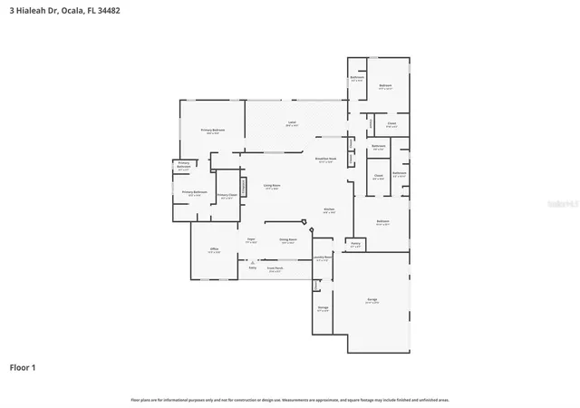Photo 2 of Single family home for sale at 3 Hialeah Dr, Ocala, FL 34482 | MLS# OM725793 | Listing updated on 2026-09-25