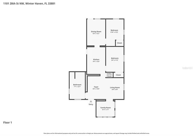 Photo 3 of Single family home for sale at 1101 28th Street NW, Winter Haven, FL 33881 | MLS# O6414725 | Listing updated on 2026-06-17