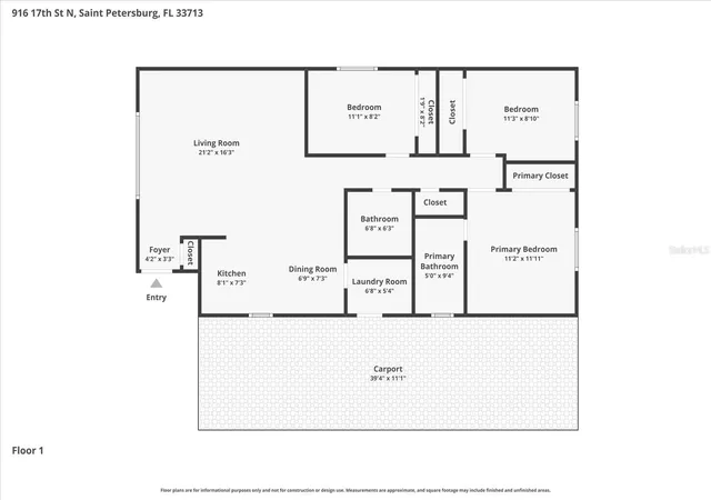 Homes for sale in Saint Petersburg, FL | 916 17th St N, Saint Petersburg, FL 33713 | MLS# TB8519175