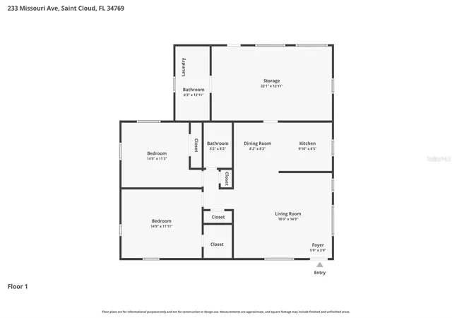 Homes for sale in Saint Cloud, FL | 233 Missouri Ave, Saint Cloud, FL 34769 | MLS# S5152831