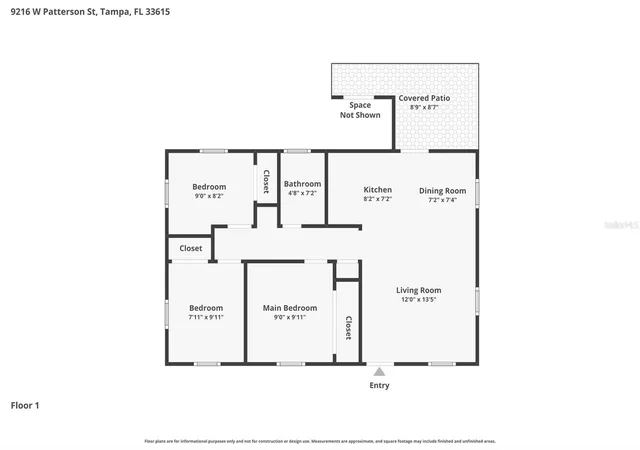 Photo 3 of Sale Pending at 9216 W Patterson St, Tampa, FL 33615 | MLS# TB8525312 | Listing updated on 2026-10-07
