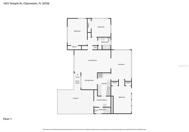 32nd image of 1421 Temple St, Clearwater, FL 33756 | MLS# TB8527099
