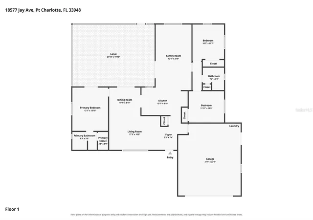 Photo 3 of Single family home for sale at 18577 Jay Ave, Port Charlotte, FL 33948 | MLS# C7528435 | Listing updated on 2026-10-22