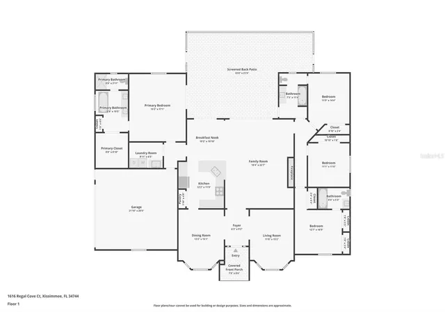 Photo 3 of Single family home for sale at 1616 Regal Cvs Ct, Kissimmee, FL 34744 | MLS# O6426237 | Listing updated on 2026-08-30