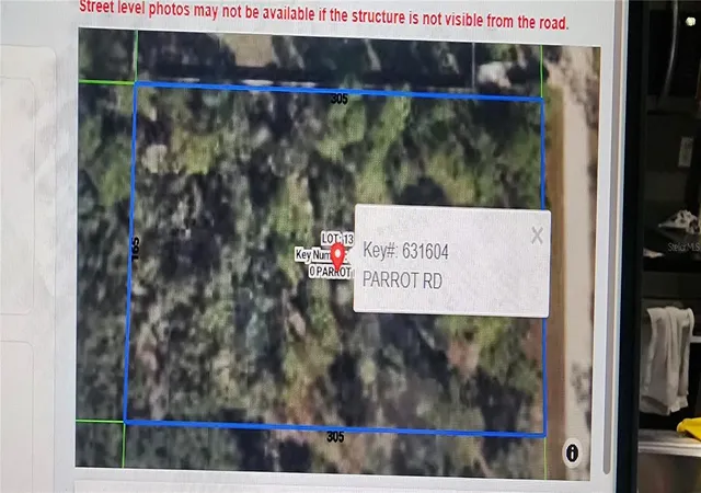 Photo 3 of Land for sale at 18119 Parrot Rd, Weeki Wachee, FL 34614 | MLS# TB8532116 | Listing updated on 2026-09-02