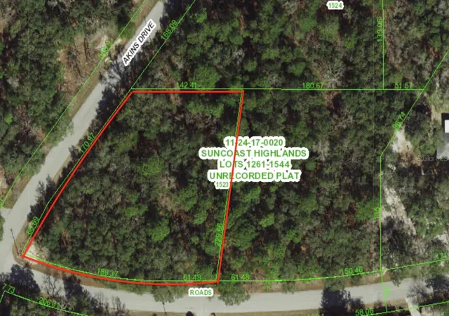 Photo 2 of Land for sale at 0 Akins Dr, Spring Hill, FL 34610 | MLS# W7887929 | Listing updated on 2026-08-03