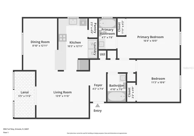Listing Photo 2 - Condo for sale in building located at 9902 Turf Wy, ORLANDO, FL 32837 - Unit #6