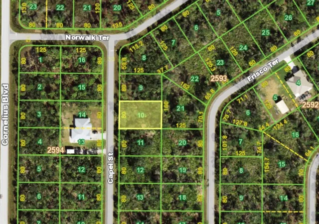 Photo 2 of Land for sale at 1488 Capel St, Port Charlotte, FL 33953 | MLS# O6431234 | Listing updated on 2026-08-08