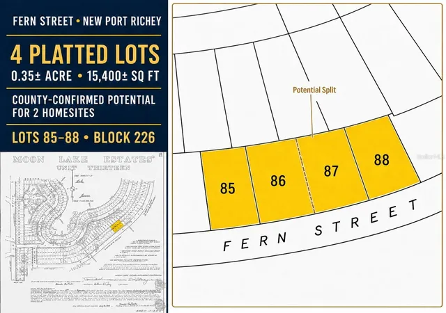 Photo 1 of Land for sale at Fern St, New Port Richey, FL 34654 | MLS# TB8536472 | Listing updated on 2026-08-20