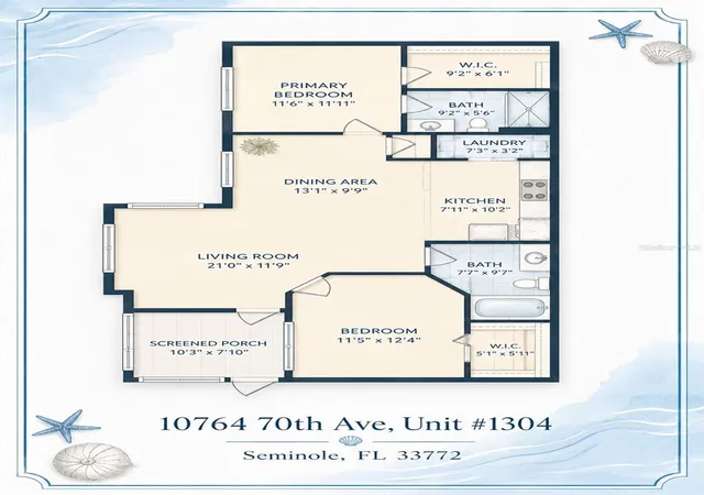 Photo 2 of Condo for sale at 10764 70th Avenue #1304, Seminole, FL 33772 | MLS# TB8537914 | Listing updated on 2026-08-28