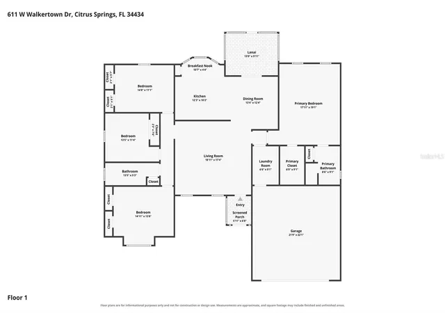 43rd image of 611 W Walkertown Dr, Citrus Springs, FL 34434 | MLS# TB8539202