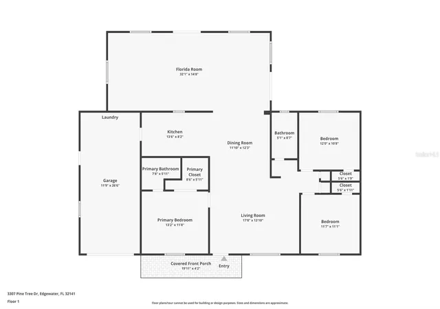 Photo 3 of Single family home for sale at 3307 Pine Tree Dr, Edgewater, FL 32141 | MLS# V4950871 | Listing updated on 2026-08-26
