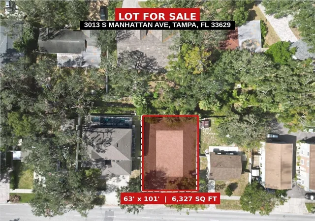 Photo 1 of Land for sale at 3013 S Manhattan Ave, Tampa, FL 33629 | MLS# O6436761 | Listing updated on 2026-09-24