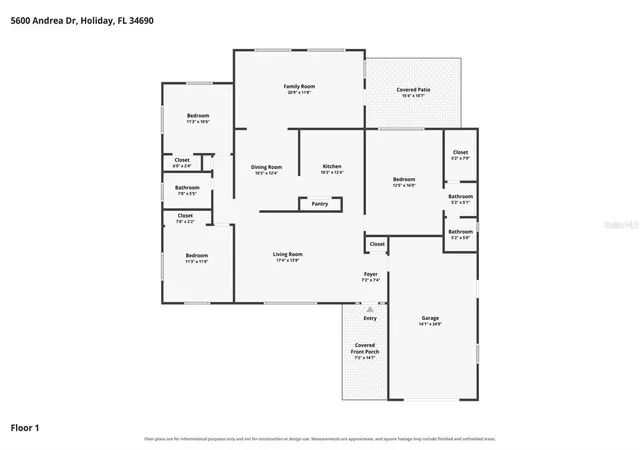 Photo 21 of Single family home for sale at 5600 Andrea Dr, Holiday, FL 34690 | MLS# O6437340 | Listing updated on 2026-08-29