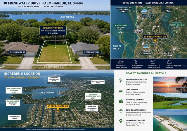 Photo 2 of Land for sale at 10 Freshwater Dr, Palm Harbor, FL 34684 | MLS# O6437744 | Listing updated on 2026-10-01