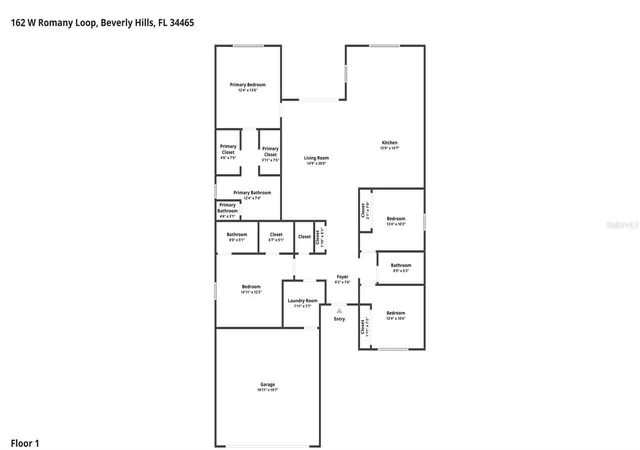 Photo 62 of Single family home for sale at 162 W Romany Loop, Beverly Hills, FL 34465 | MLS# OM731744 | Listing updated on 2026-09-05