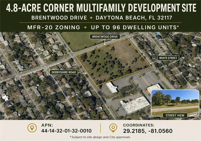 Photo 1 of Land for sale at 0 Brentwood Dr, Daytona Beach, FL 32117 | MLS# CC854775 | Listing updated on 2026-10-08