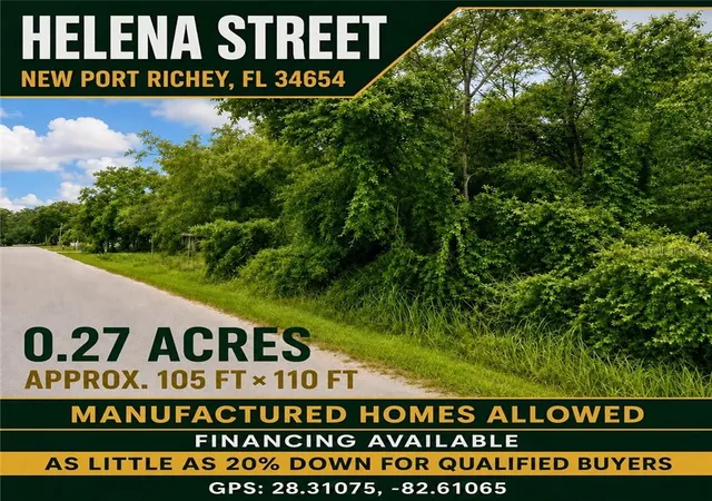 Land for sale at 0 Helena St, New Port Richey, FL 34654 | MLS# CC857301