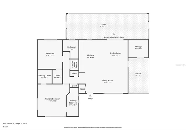 Photo 1 of Single family home for sale at 4501 Trask St, Tampa, FL 33611 | MLS# TB8546914 | Listing updated on 2026-10-02