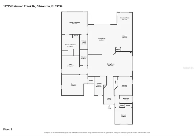 Photo 4 of Single family home for sale at 12725 Flatwood Crk Dr, Gibsonton, FL 33534 | MLS# O6440764 | Listing updated on 2026-09-24