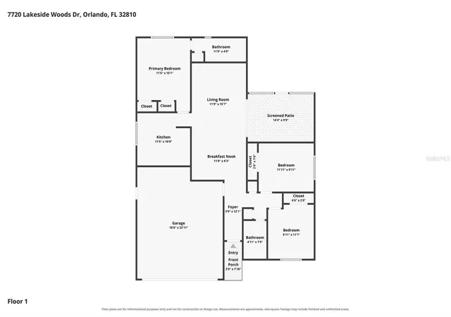 Photo 21 of Single family home for sale at 7720 Lakeside Woods Dr, ORLANDO, FL 32810 | MLS# O6441808 | Listing updated on 2026-10-01