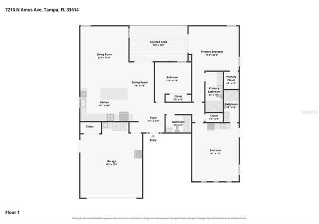 Photo 3 of Single family home for sale at 7210 N Amos Ave, Tampa, FL 33614 | MLS# TB8548966 | Listing updated on 2026-09-17