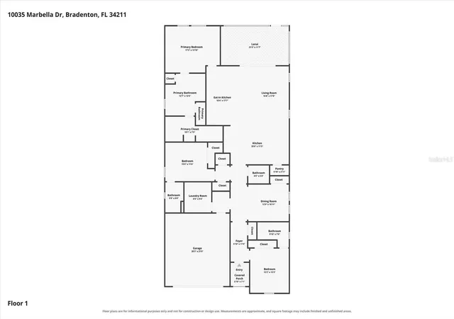 Photo 1 of Single family home for sale at 10035 Marbella Dr, Bradenton, FL 34211 | MLS# A4706332 | Listing updated on 2026-10-05