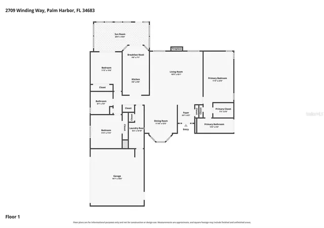 Photo 3 of Single family home for sale at 2709 Winding Way, Palm Harbor, FL 34683 | MLS# TB8549616 | Listing updated on 2026-10-05