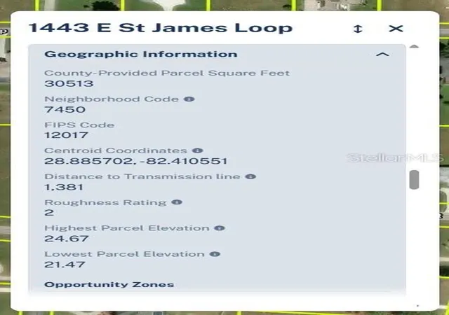 Photo 4 of Land for sale at 1443 E Saint James Loop, Inverness, FL 34453 | MLS# OM732537 | Listing updated on 2026-09-19