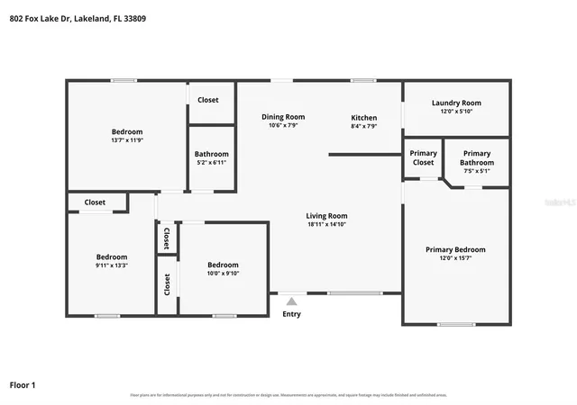 Photo 4 of Single family home for sale at 802 Fox Lake Dr, Lakeland, FL 33809 | MLS# L4965237 | Listing updated on 2026-09-22