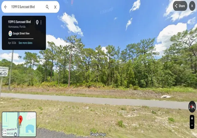 Land for sale at 11379 S Suncoast Blvd, HOMOSASSA, FL 34446 | MLS# TB8551204