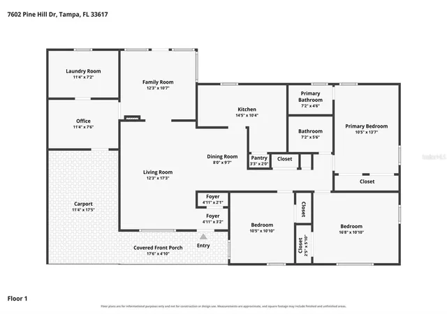 Photo 3 of Single family home for sale at 7602 Pine Hl Dr, Tampa, FL 33617 | MLS# TB8551337 | Listing updated on 2026-09-24