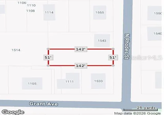 Photo 2 of Land for sale at N Rhodes St, Mount Dora, FL 32757 | MLS# O6444105 | Listing updated on 2026-10-05