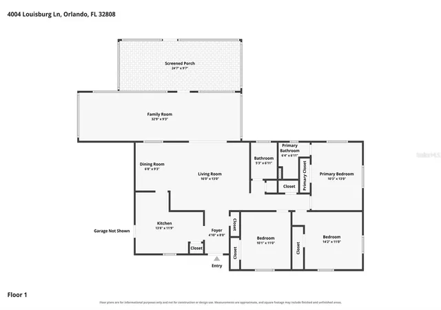 Photo 3 of Single family home for sale at 4004 Louisburg Ln, Orlando, FL 32808 | MLS# O6444176 | Listing updated on 2026-10-06