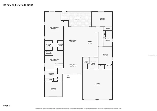 Photo 2 of Single family home for sale at 175 Pine St, Geneva, FL 32732 | MLS# O6444180 | Listing updated on 2026-10-08