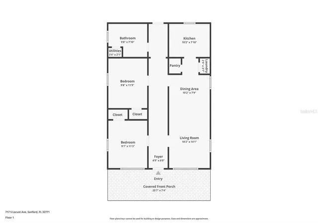 Photo 3 of Single family home for sale at 717 S Locust Ave, Sanford, FL 32771 | MLS# V4951460 | Listing updated on 2026-09-28
