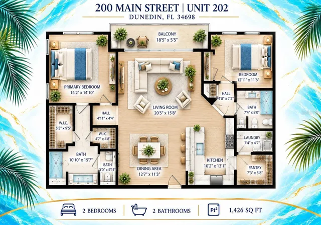 Photo 3 of Condo for sale at 200 Main St #202, Dunedin, FL 34698 | MLS# TB8551818 | Listing updated on 2026-09-26