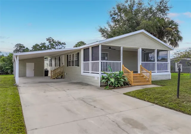 Photo 1 of Manufactured home for sale at 108 Pine Lake Dr, Satsuma, FL 32189 | MLS# O6444510 | Listing updated on 2026-09-27