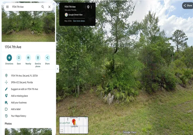 Photo 2 of Land for sale at 1704 7th Avenue, Deland, FL 32724 | MLS# O6445052 | Listing updated on 2026-10-05