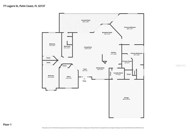 Photo 3 of Sale Pending at 77 Lagare St, Palm Coast, FL 32137 | MLS# FC321770 | Listing updated on 2026-10-05