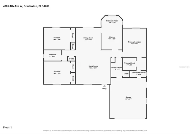 Photo 2 of Single family home for sale at 4205 4th Avenue W, Bradenton, FL 34209 | MLS# A4708141 | Listing updated on 2026-10-09