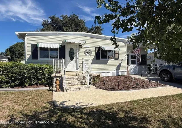 Photo 1 of Manufactured home for sale at 14295 Sandhurst St, Brooksville, FL 34613 | MLS# W7890003 | Listing updated on 2026-10-02