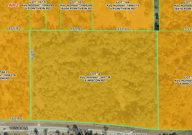 Photo 3 of Land for sale at 0 Wiscon Rd, Brooksville, FL 34601 | MLS# W7890047 | Listing updated on 2026-10-10