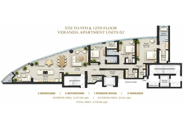 Photo 2 of Condo for sale at 611 Baldorioty De Castro Blvd #N502, San Juan, PR 00907 | MLS# PR9124779 | Listing updated on 2026-10-15