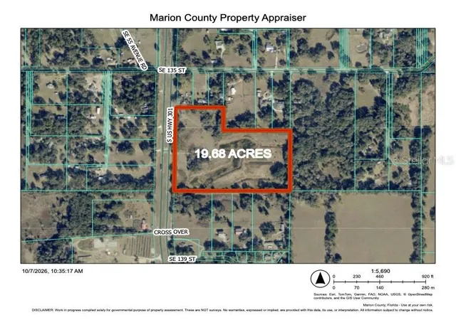 Land for sale at 13585 S US Hwy 301, SUMMERFIELD, FL 34491 | MLS# OM733613