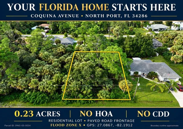 Land for sale at Coquina Ave, NORTH PORT, FL 34286 | MLS# TB8555918