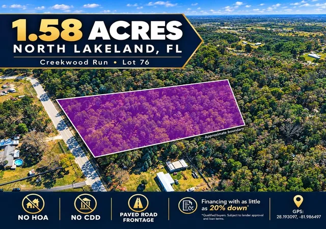 Land for sale at Creekwood Run, LAKELAND, FL 33809 | MLS# TB8556229