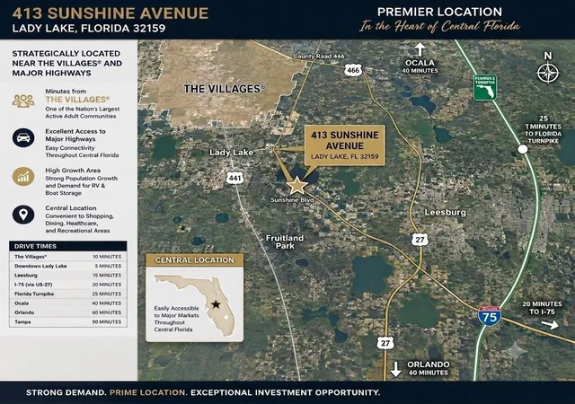 Photo 4 of Land for sale at 413 Sunshine Ave, Lady Lake, FL 32159 | MLS# G5118844 | Listing updated on 2026-10-09