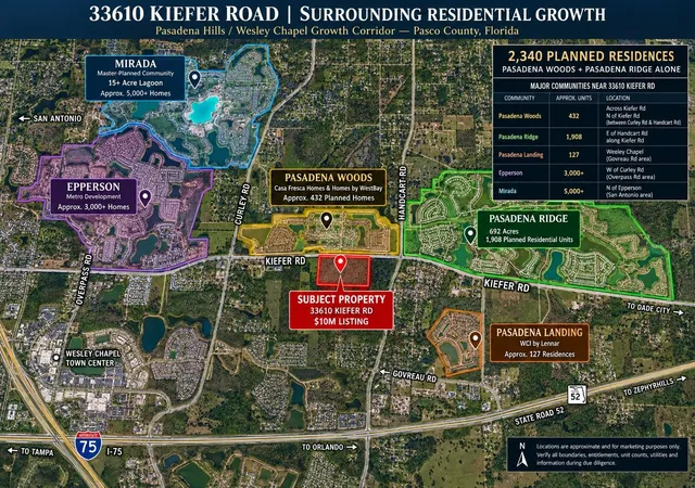 Land for sale at 33610 Kiefer Rd, WESLEY CHAPEL, FL 33545 | MLS# TB8556495