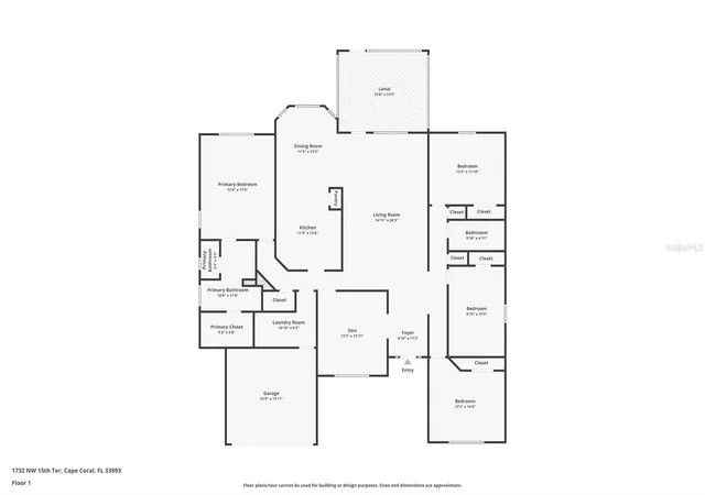 Photo 2 of Single family home for sale at 1732 NW 15th Terrace, Cape Coral, FL 33993 | MLS# A4709174 | Listing updated on 2026-10-10